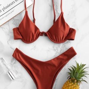 Zaful Cami Underwire Bikini Set